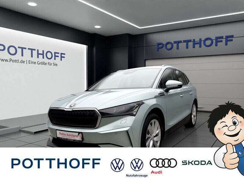 Arctic silber Gebraucht 2021 Skoda Enyaq iV Loft SUV | 26.977 € (Fairer Preis) - Bild 1/4