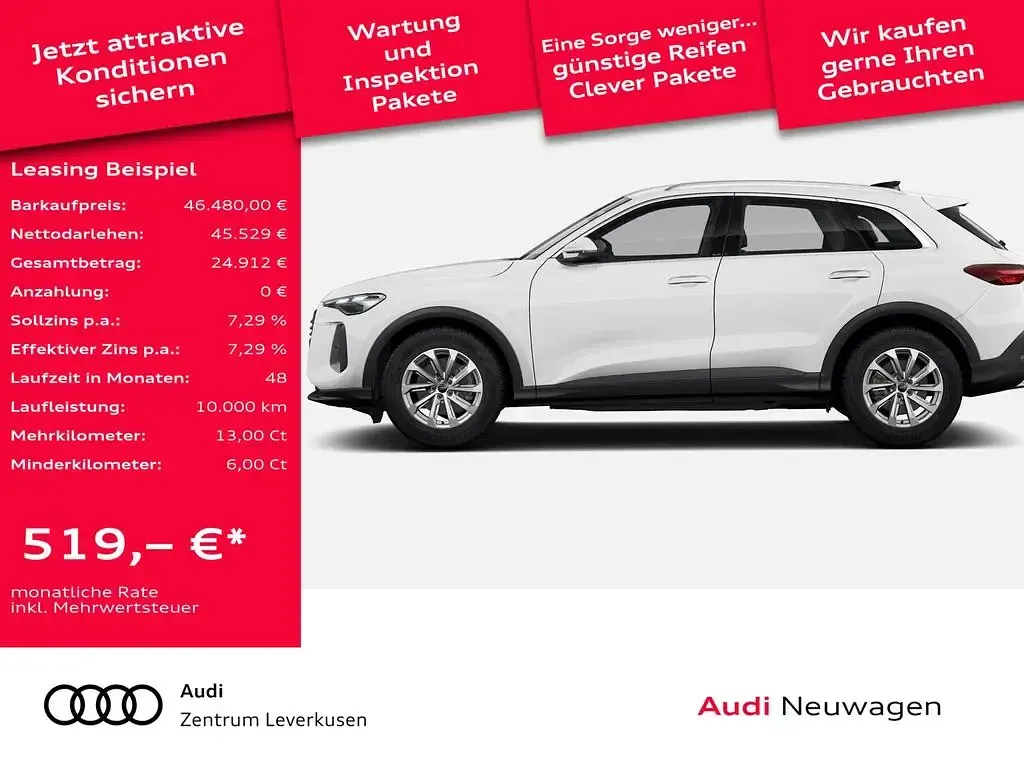 Neu Audi Q5 Performance 204 PS (150 kW) 2025 Weiss SUV