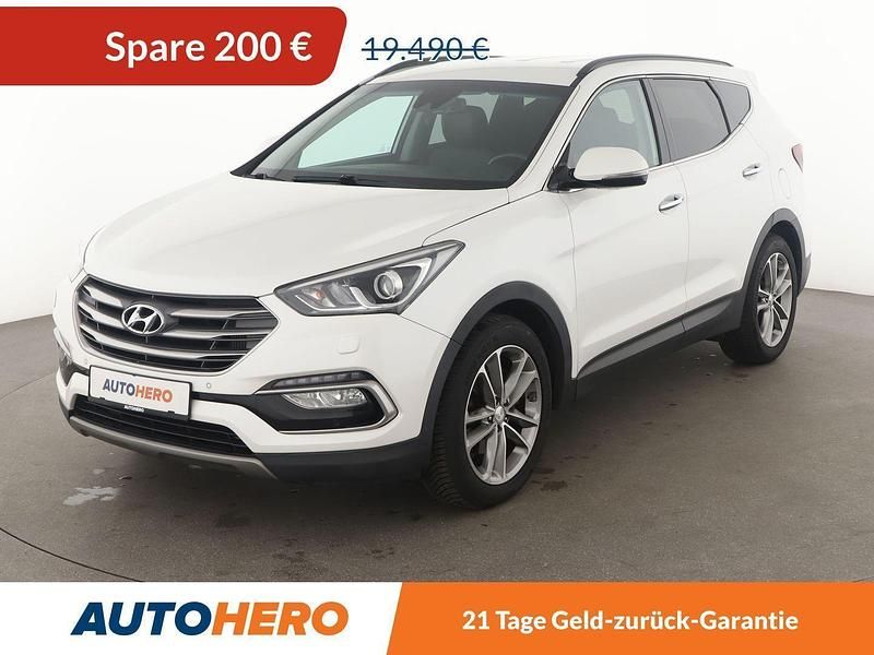 Weiß Gebraucht 2016 Hyundai Santa Fe Premium SUV | 19.290 € (Guter Preis) - Bild 1/3