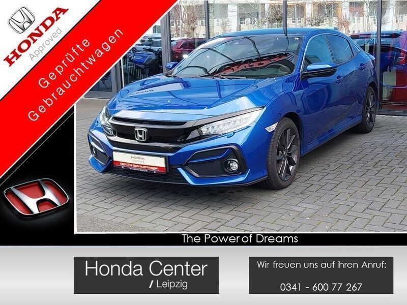 Brilliant sporty blue m. Gebraucht 2021 Honda Civic Executive Limousine | 24.490 € (Teuer) - Bild 1/4