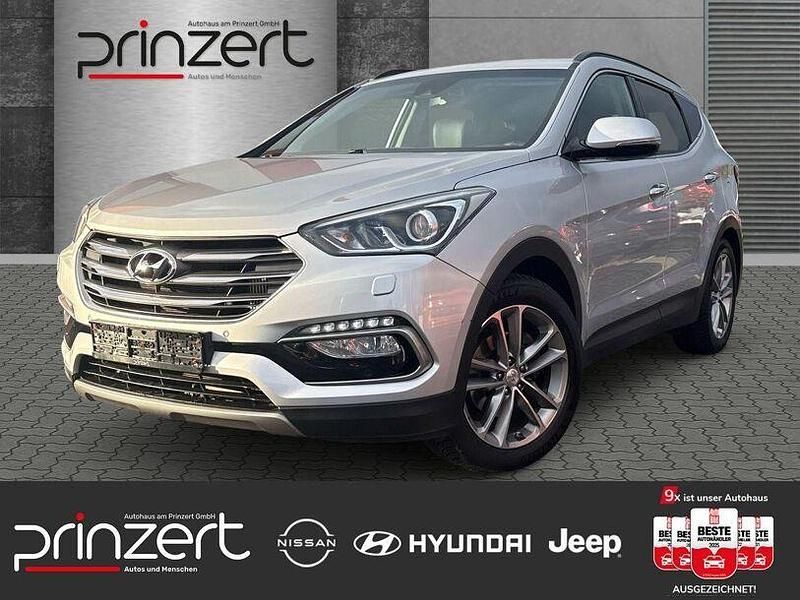 Platinum silver / met Gebraucht 2017 Hyundai Santa Fe Premium SUV | 22.970 € (Fairer Preis) - Bild 1/3