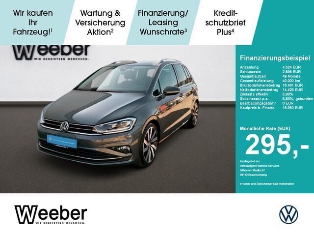 Gebraucht VW Golf Sportsvan Highline 131 PS (96 kW) 2018 Grau Van / Kleinbus