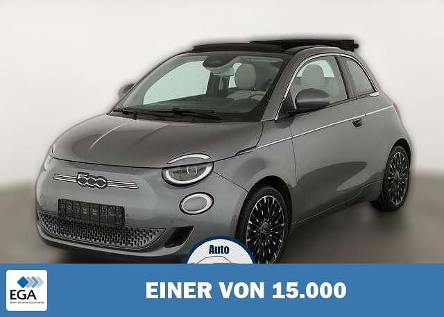 Grau metallic Gebraucht 2021 Fiat 500e La Prima Cabrio | 20.750 € (Etwas zu teuer) - Bild 1/4