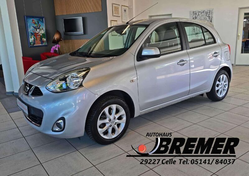 Silber Gebraucht 2014 Nissan Micra Kleinwagen | 6.950 € (Fairer Preis) - Bild 1/4