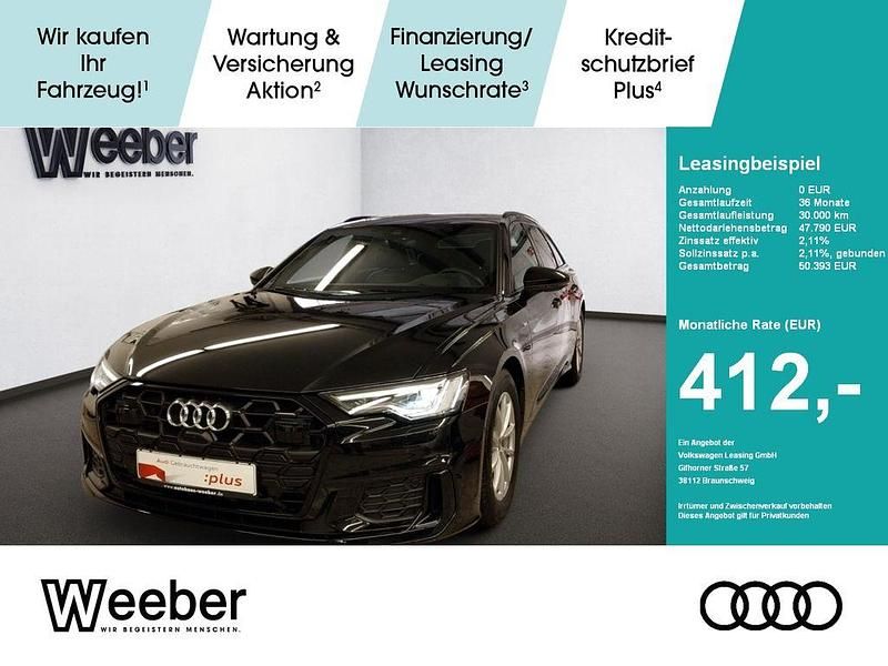Mythosschwarz metallic Gebraucht 2025 Audi A6 S-Line Kombi | 47.990 € (Fairer Preis) - Bild 1/4