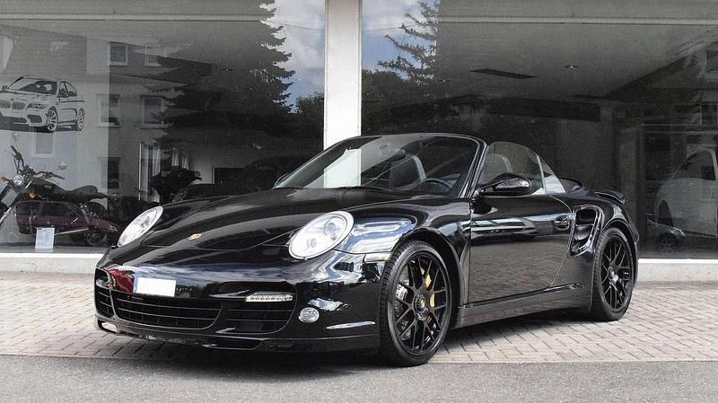 Tiefschwarz (farbcode 041) Gebraucht 2012 Porsche 911 Turbo S Cabriolet Cabrio | 137.900 € (Teuer) - Bild 1/4