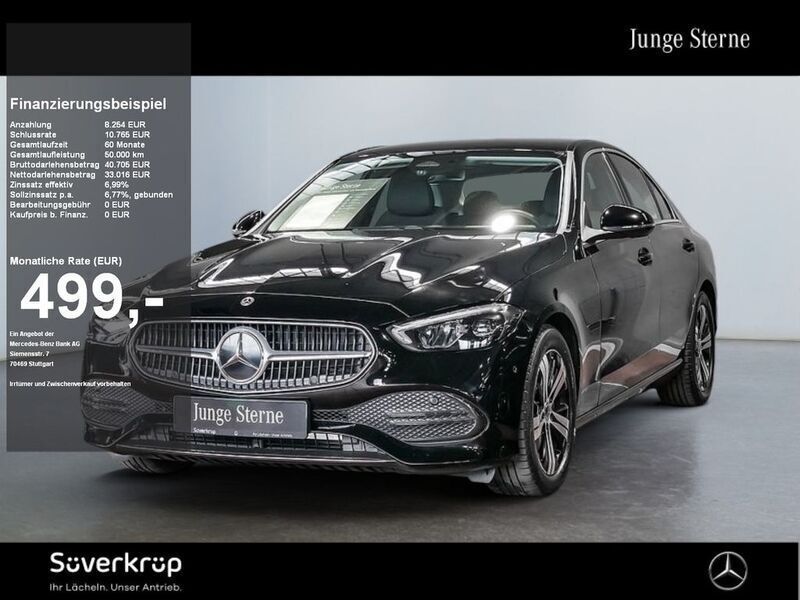 Schwarz Gebraucht 2023 Mercedes C220 Avantgarde Limousine | 40.960 € (Etwas zu teuer) - Bild 1/4