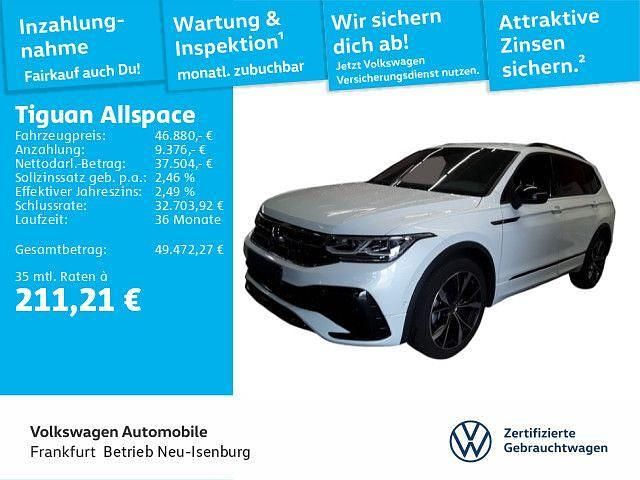 Oryxweiß perlmutteffekt (metallic) Gebraucht 2025 VW Tiguan Allspace R-line SUV | 46.880 € (Etwas zu teuer) - Bild 1/4