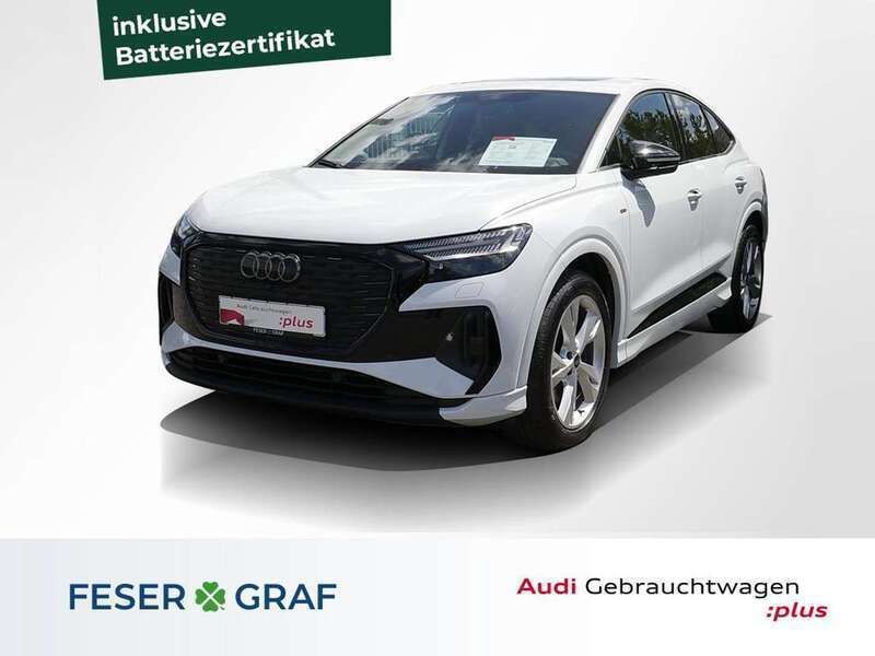 Gletscherweiß metallic Gebraucht 2023 Audi Q4 Sportback e-tron Ambiente SUV | 37.776 € (Fairer Preis) - Bild 1/2