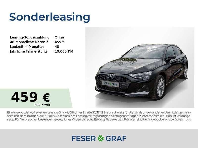 Brillantschwarz Neu 2025 Audi A3 e-tron Advanced Kleinwagen | 39.990 € (Superpreis) - Bild 1/3