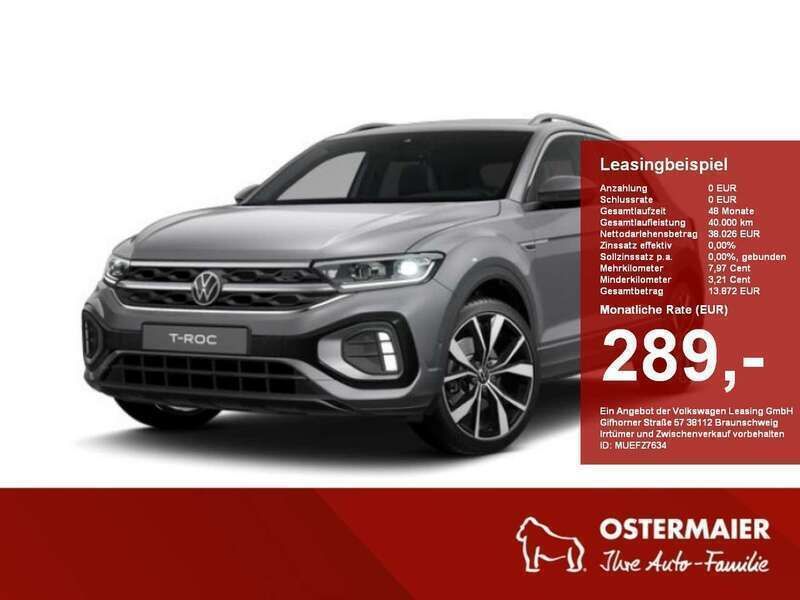 Grau Neu 2025 VW T-Roc R-line SUV | 41.990 € (Fairer Preis) - Bild 1/4