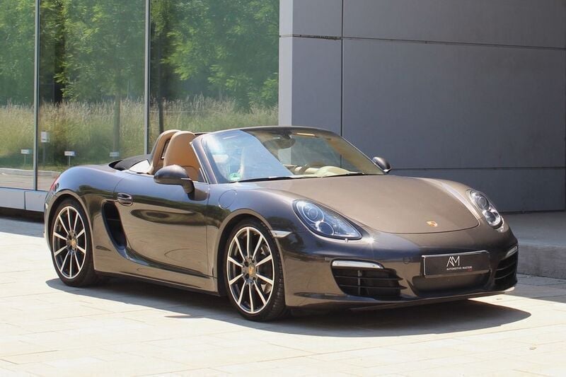 Anthrazitbraun (metallic) Gebraucht 2014 Porsche Boxster Cabrio | 49.980 € (Etwas zu teuer) - Bild 1/4