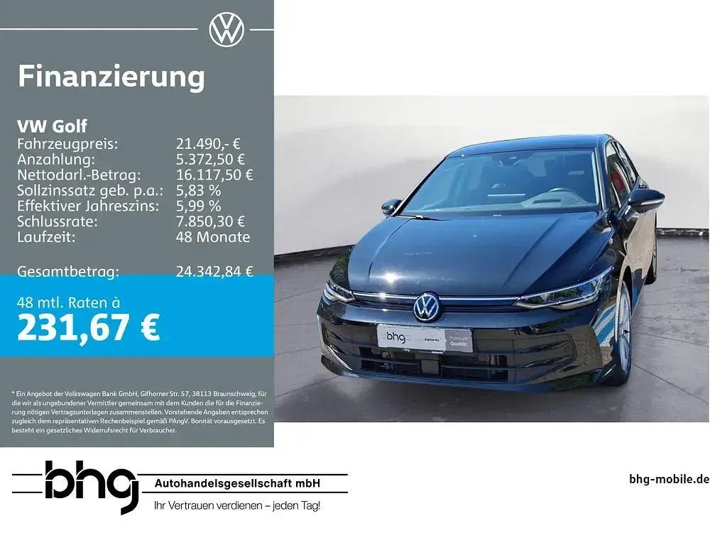 Gebraucht VW Golf VIII Life 116 PS (85 kW) 2024 Limousine