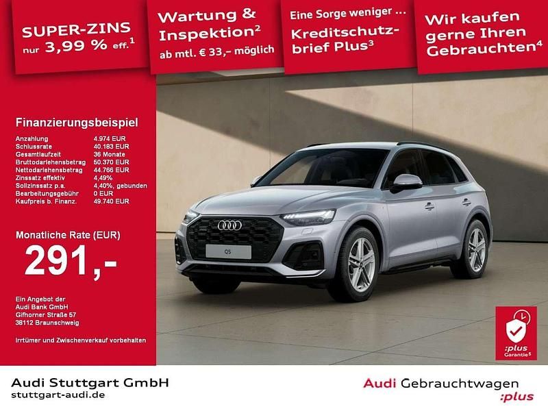 Florettsilber metallic Gebraucht 2024 Audi Q5 S-Line SUV | 49.740 € (Etwas zu teuer) - Bild 1/2