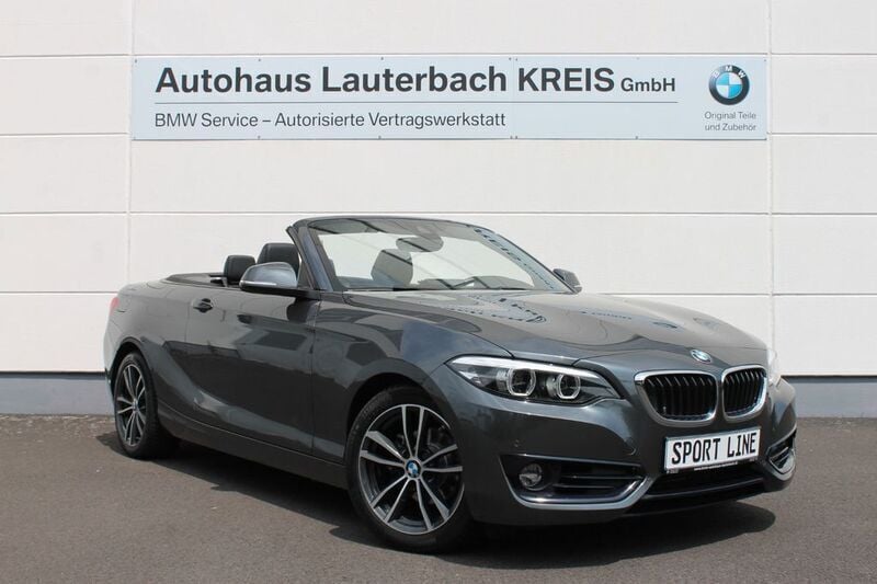 Grau Gebraucht 2019 BMW 218 Sport Line Cabrio | 22.500 € (Fairer Preis) - Bild 1/4