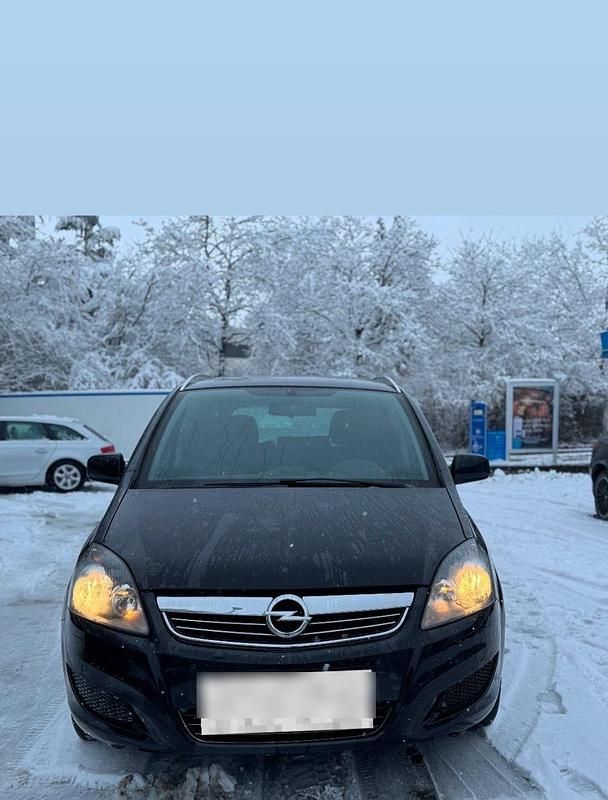 Gebraucht Opel Zafira 110 PS (80 kW) 2012 Schwarz Van / Kleinbus