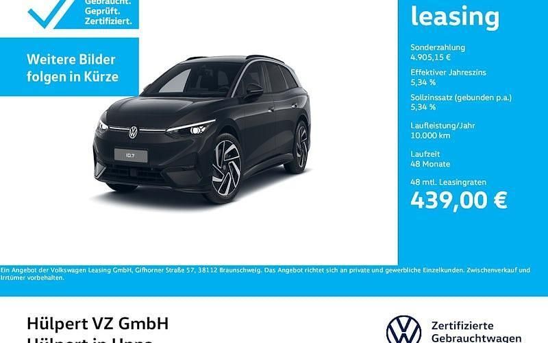 Schwarz Gebraucht 2024 VW ID.7 Pro Limousine | 50.558 € (Teuer) - Bild 1/2