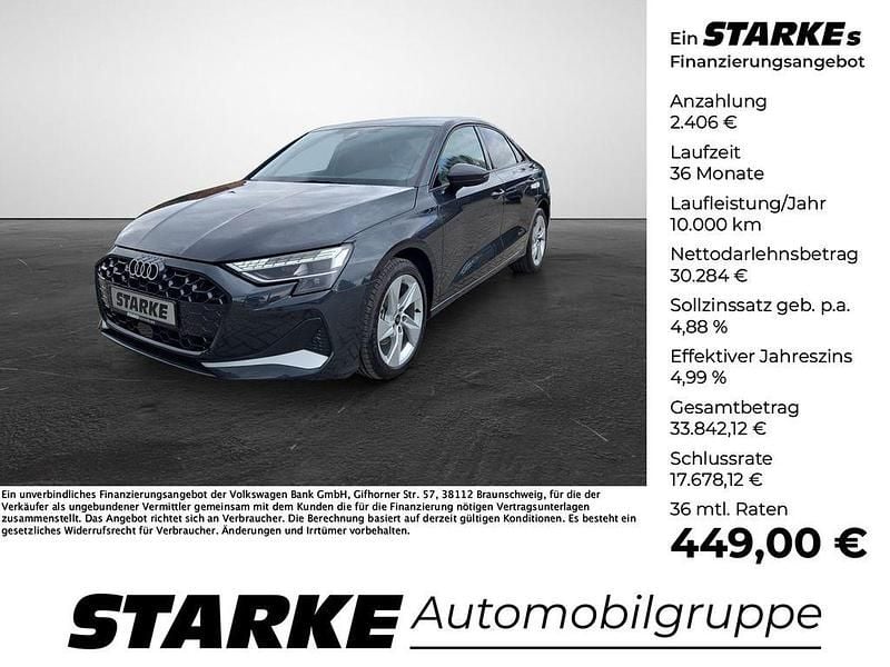 Second-hand Audi A3 Advanced 150 CP (110 kW) 2025 Gri Berlinǎ