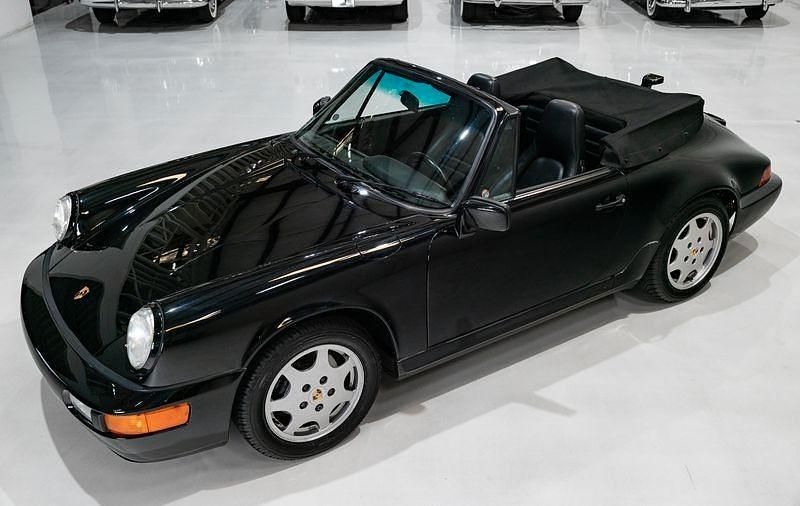 Schwarz Gebraucht 1991 Porsche 911 Carrera 4 Cabriolet Cabrio | 102.500 € - Bild 1/4