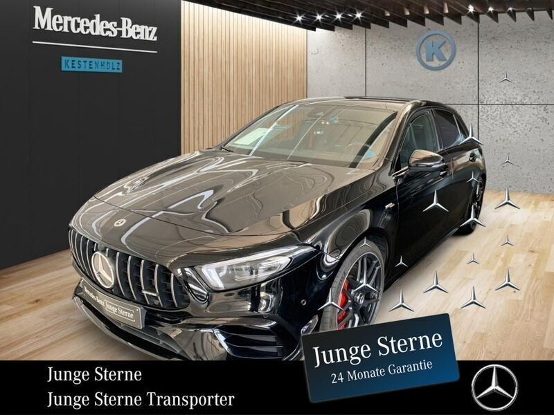 Schwarz Gebraucht 2022 Mercedes A45 AMG AMG Limousine | 43.660 € (Fairer Preis) - Bild 1/4