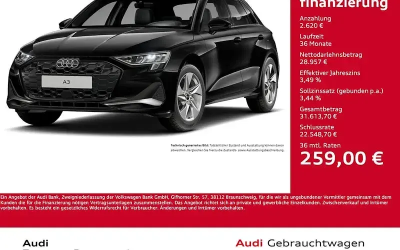 Gebraucht Audi A3 Advanced 150 PS (110 kW) 2025 Limousine