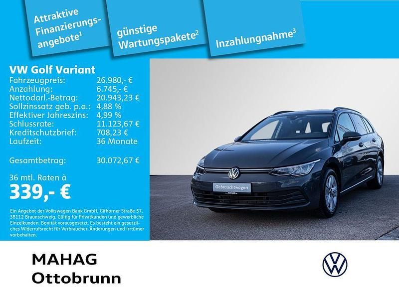 Grau Gebraucht 2023 VW Golf VIII Life Kombi | 26.980 € (Fairer Preis) - Bild 1/2