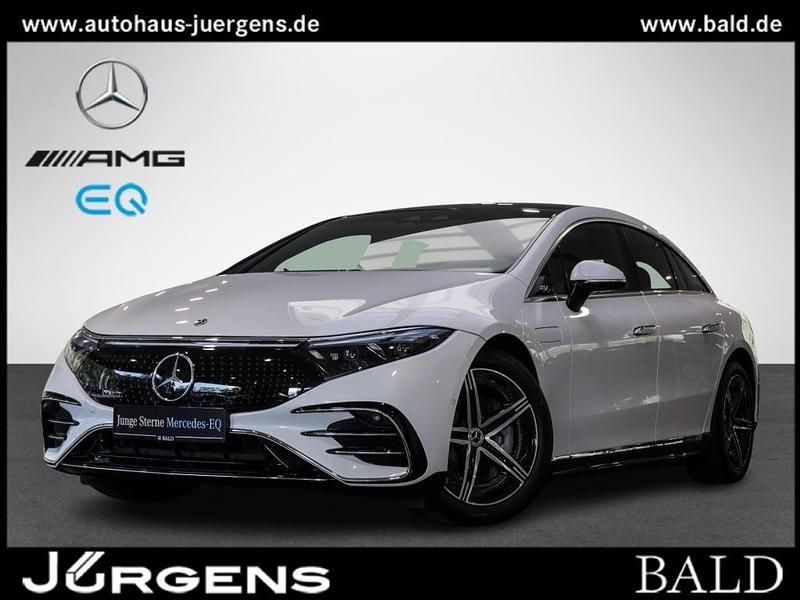 Manufaktur opalithweiß bright Gebraucht 2025 Mercedes EQS450+ AMG Limousine | 78.340 € - Bild 1/4