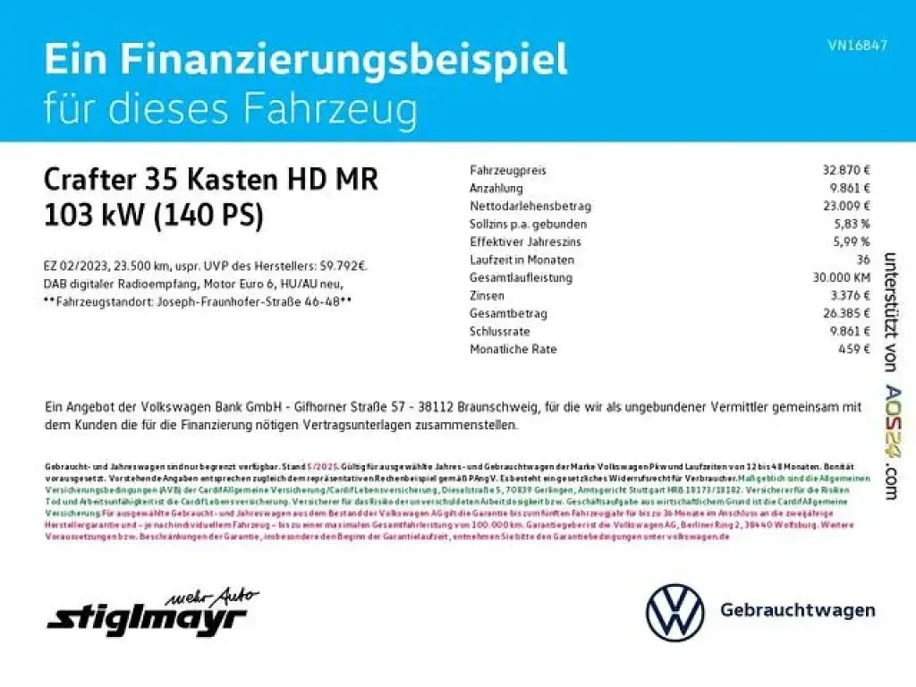 Brugt VW Crafter 140 HK (102 kW) 2023 Hvid Van