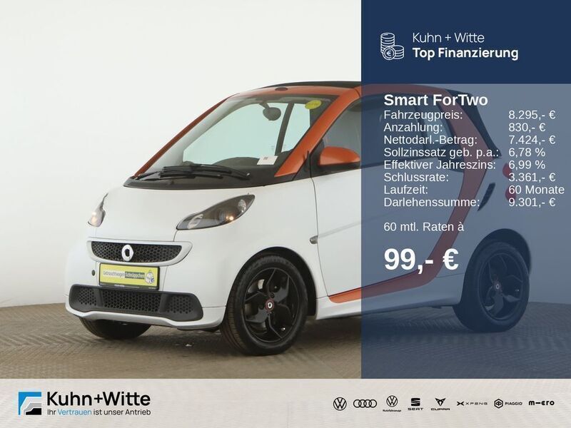 Weiß Gebraucht 2015 Smart ForTwo Cabrio Cabrio | 8.295 € (Guter Preis) - Bild 1/3