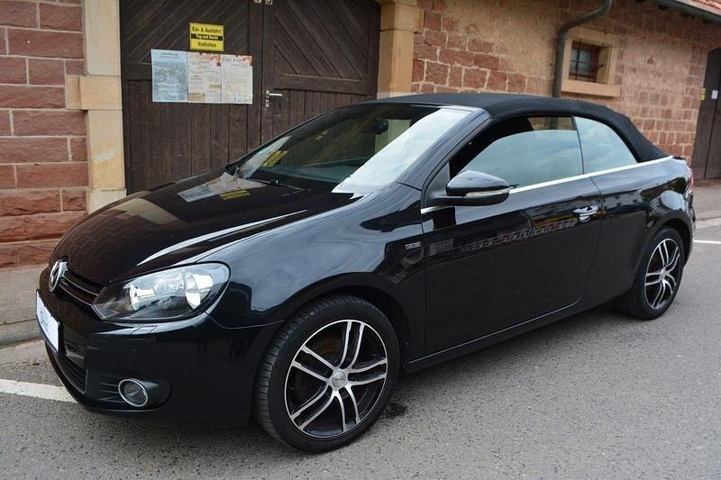 Schwarz Gebraucht 2015 VW Golf Cabriolet LOUNGE Cabrio | 9.950 € (Fairer Preis) - Bild 1/4