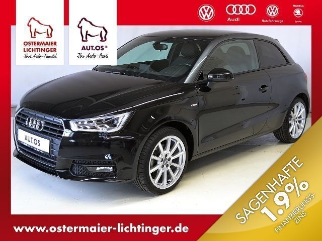 Schwarz metallic Gebraucht 2016 Audi A1 S-Line Kleinwagen | 23.230 € - Bild 1/4