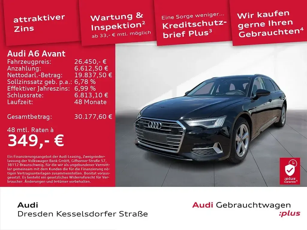 Gebraucht Audi A6 Sport 245 PS (180 kW) 2023 A2 brillantschwarz Kombi