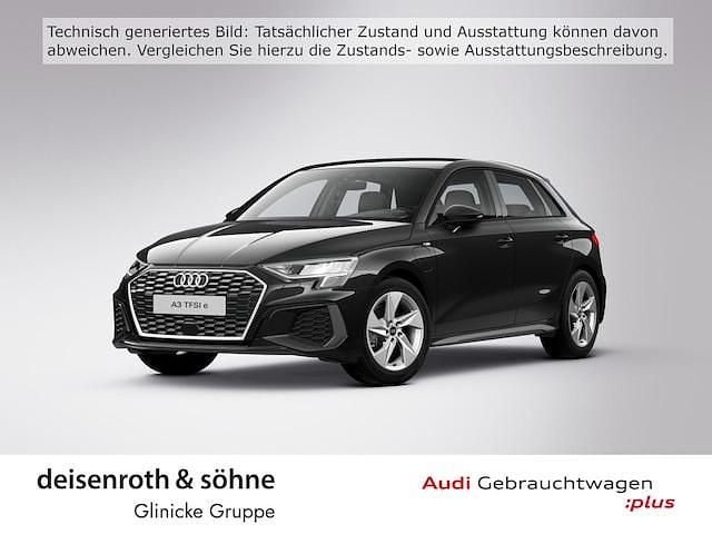 Mythosschwarz metallic Gebraucht 2023 Audi A3 Sportback e-tron S-Line Kleinwagen | 23.915 € (Superpreis) - Bild 1/4