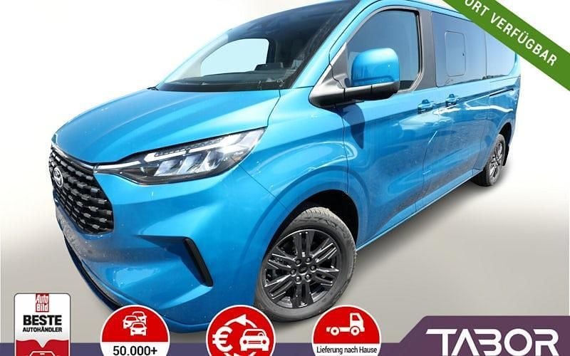 Digital blue metallic Neu 2025 Ford Tourneo Custom Titanium Van / Kleinbus | 53.988 € (Guter Preis) - Bild 1/4
