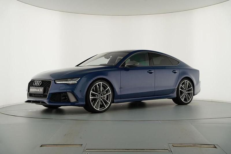 Ascariblau metallic Gebraucht 2017 Audi RS7 Performance Kleinwagen | 59.889 € - Bild 1/4