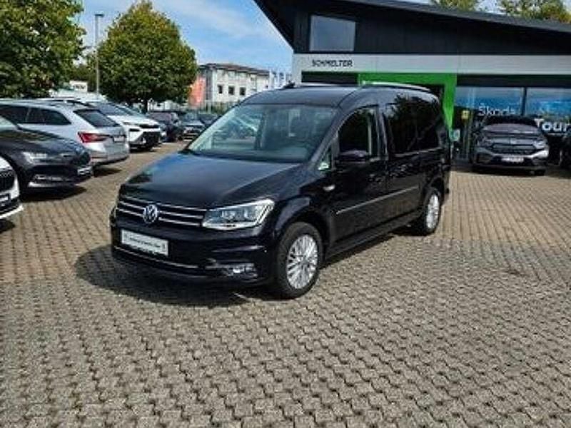 Schwarz Gebraucht 2020 VW Caddy Maxi Highline Van / Kleinbus | 24.900 € (Guter Preis) - Bild 1/4