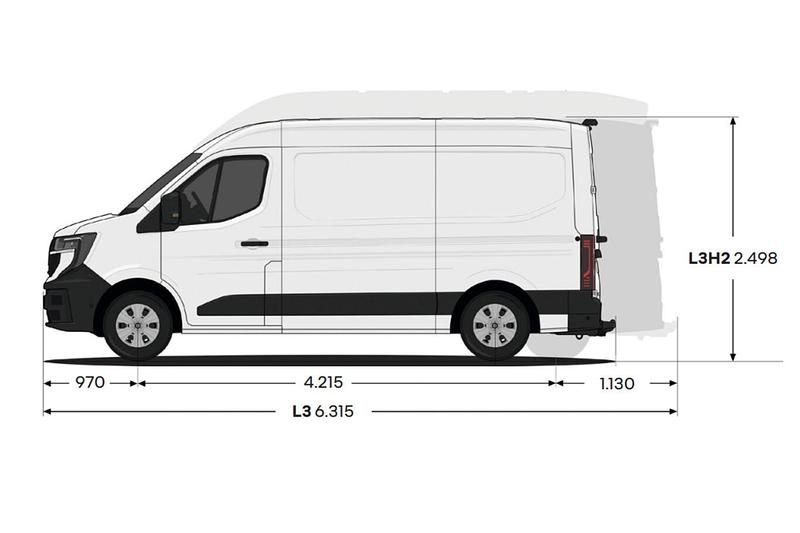 Nowe Renault Master 150 KM (110 kW) 2025 Biały Minivan