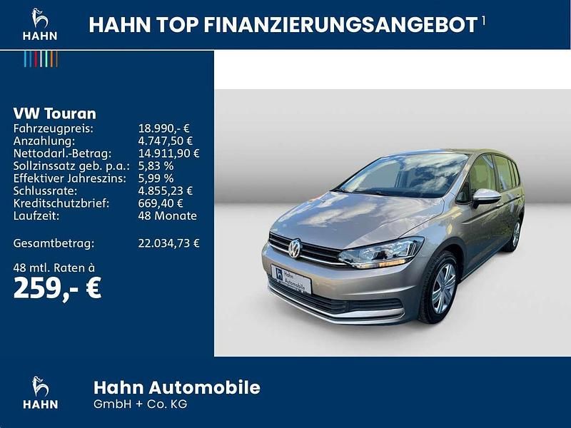 Beige Gebraucht 2019 VW Touran Trendline Van / Kleinbus | 18.990 € (Fairer Preis) - Bild 1/2