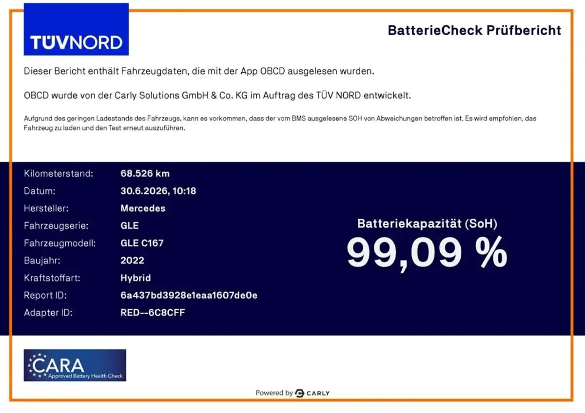 Gebraucht Mercedes GLE350 194 PS (142 kW) 2022 Schwarz SUV