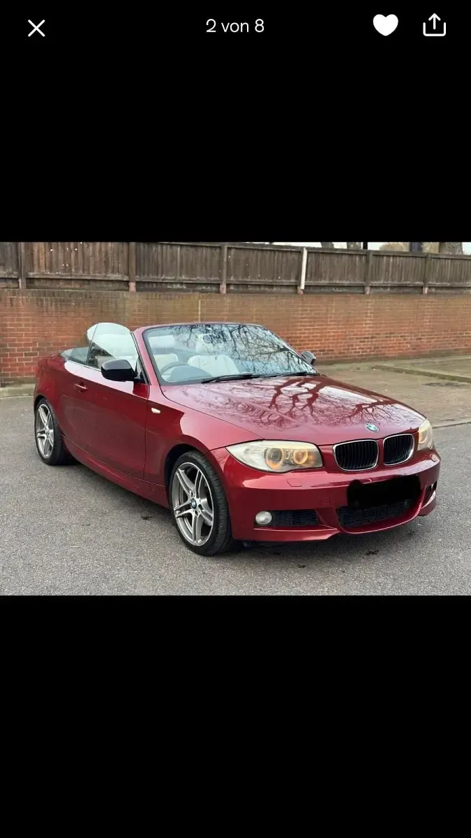 Gebraucht BMW 125 Cabriolet 204 PS (150 kW) 2012 Rot Cabrio