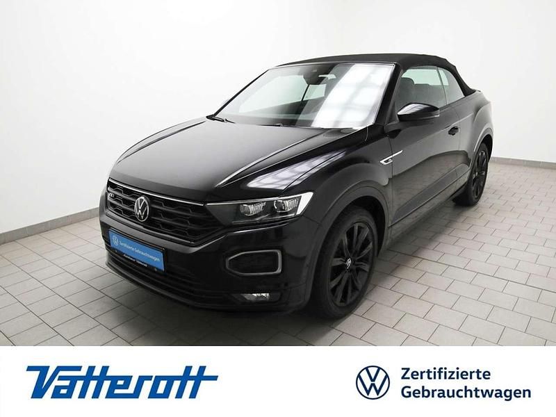 Schwarz Gebraucht 2021 VW T-Roc Cabriolet Style Cabrio | 26.980 € (Etwas zu teuer) - Bild 1/4