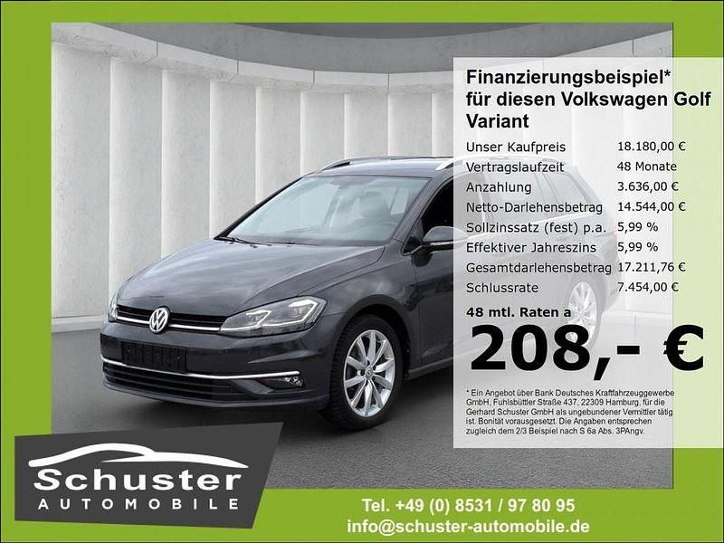 Grau Gebraucht 2019 VW Golf VII Highline Kombi | 18.180 € (Guter Preis) - Bild 1/4