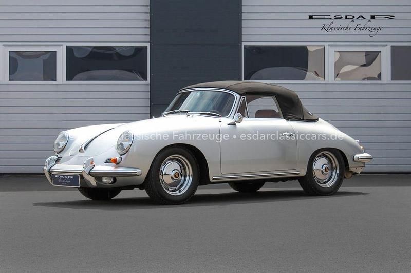 Silber Gebraucht 1962 Porsche 356 Cabrio | 143.000 € - Bild 1/4