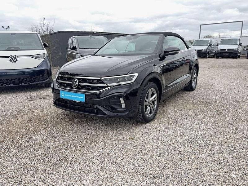 Gebraucht VW T-Roc Cabriolet R-line 150 PS (110 kW) 2024 Deep black perleffekt (metallic) Cabrio