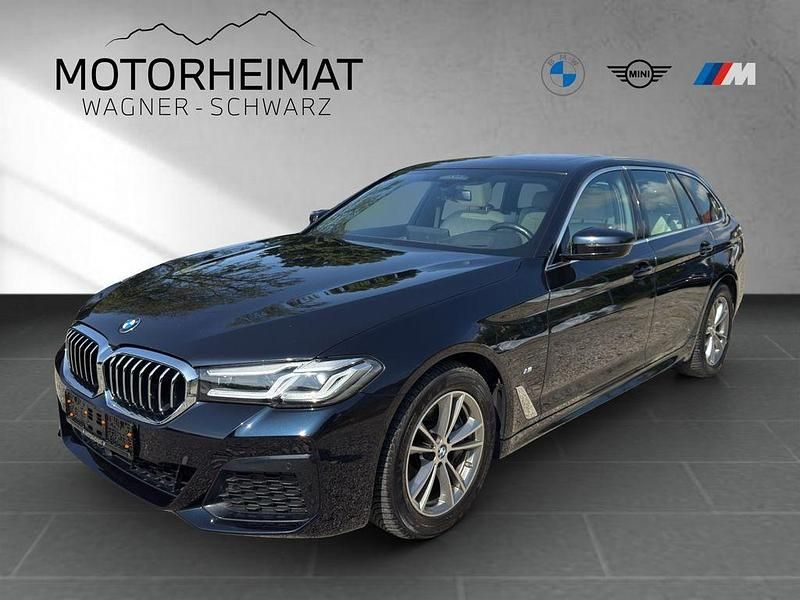 M carbonschwarz Gebraucht 2021 BMW 530 M Sport Kombi | 37.390 € (Fairer Preis) - Bild 1/2