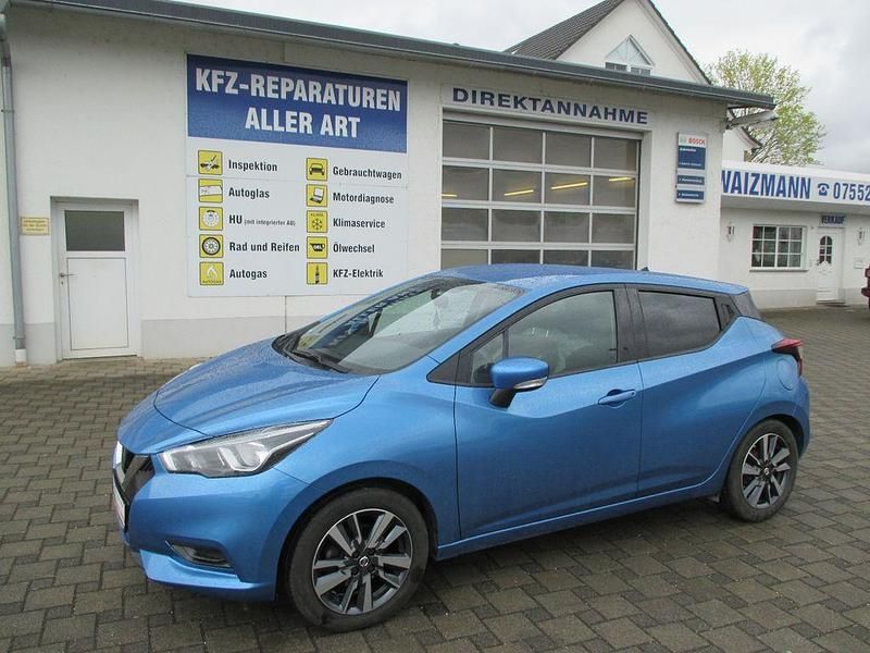 Gebraucht Nissan Micra Acenta 90 PS (66 kW) 2018 Blau Kleinwagen