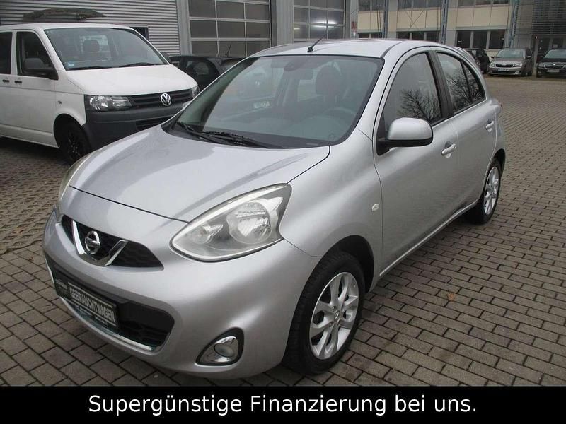 Silber Gebraucht 2014 Nissan Micra Acenta Kleinwagen | 7.490 € (Fairer Preis) - Bild 1/4