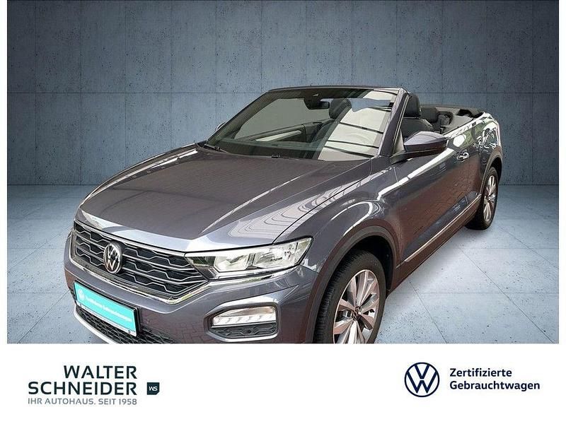 Rauchgrau metallic (metallic) Gebraucht 2021 VW T-Roc Cabriolet Style Cabrio | 21.450 € (Fairer Preis) - Bild 1/4