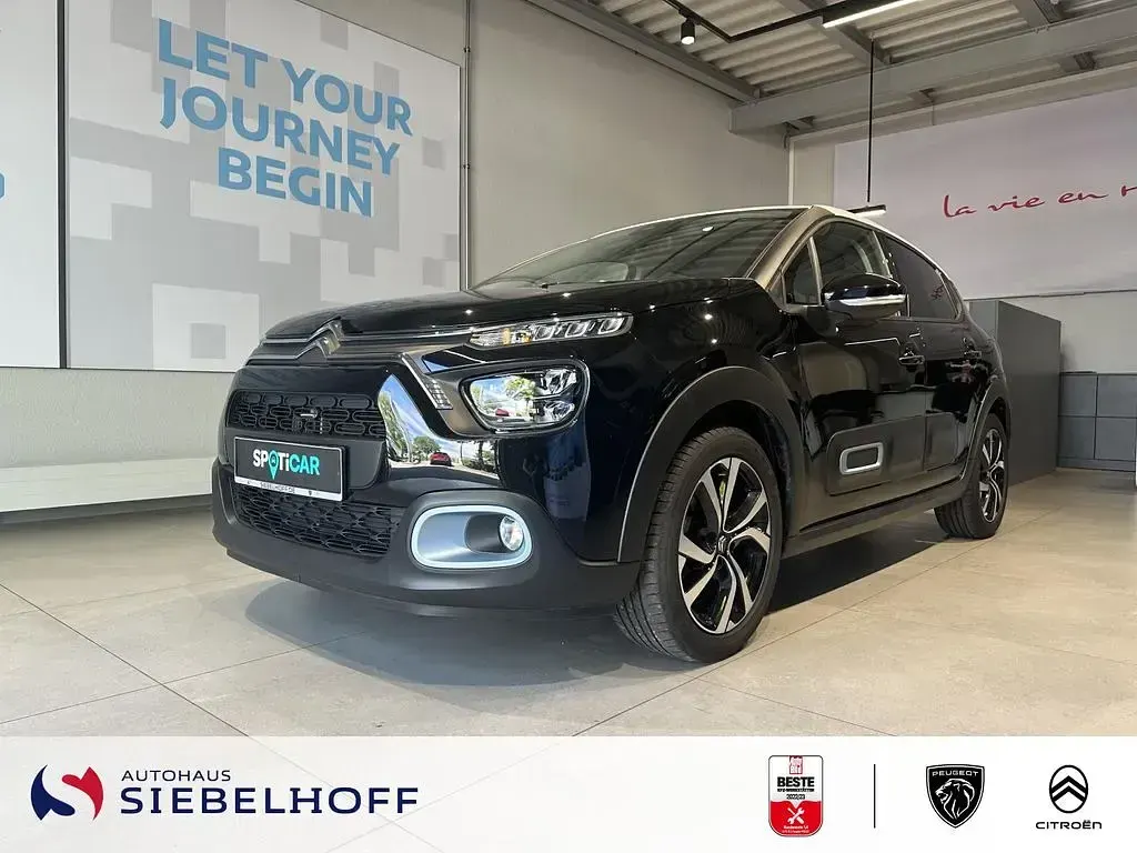 Gebraucht Citroën C3 PureTech 110 PS (80 kW) 2023 Schwarz Kleinwagen