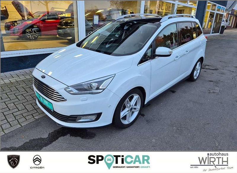 Frozen white Gebraucht 2019 Ford C-MAX Titanium Van / Kleinbus | 10.950 € (Fairer Preis) - Bild 1/4
